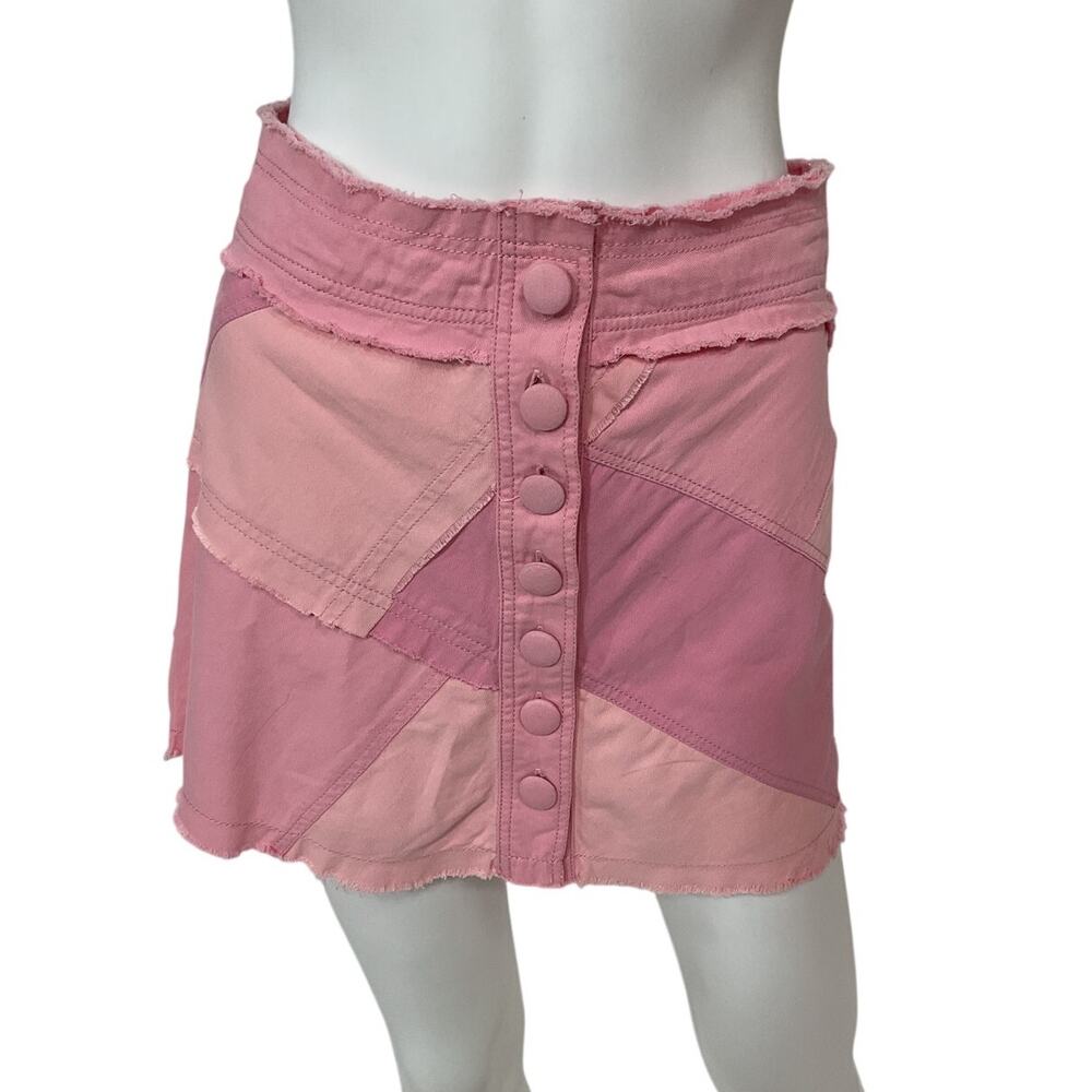 Loveshackfancy Patchwork Pastel Pink Colorblock C… - image 2